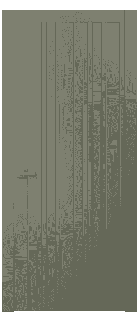 Дверь межкомнатная 8051 МОТ. Цвет Матовый оливковый тёмный. Материал Гладкая эмаль. Коллекция Linea. Картинка.