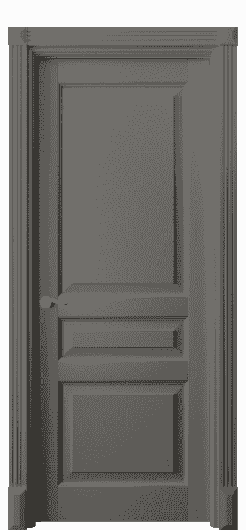 Дверь межкомнатная 0711 БКЛС. Цвет Бук классический серый. Материал Массив бука эмаль. Коллекция Lignum. Картинка.