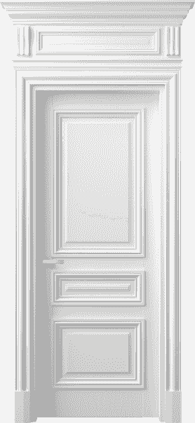 Дверь межкомнатная 7305 ББЛ . Цвет Бук белоснежный. Материал Массив бука эмаль. Коллекция Antique. Картинка.
