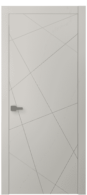 Дверь межкомнатная 8048 МОС. Цвет Матовый облачно-серый. Материал Гладкая эмаль. Коллекция Linea. Картинка.