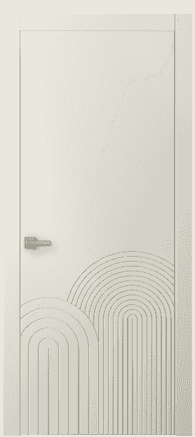 Дверь межкомнатная 8059 ММБ . Цвет Матовый молочно-белый. Материал Гладкая эмаль. Коллекция Linea. Картинка.