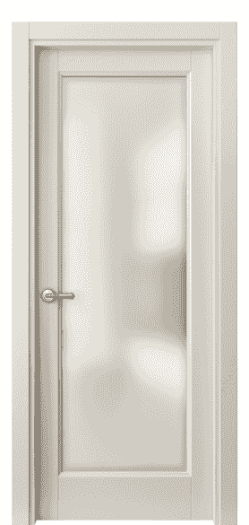 Дверь межкомнатная 1402 ММЦ САТ. Цвет Матовый марципановый. Материал Гладкая эмаль. Коллекция Galant. Картинка.