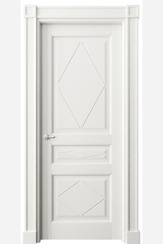 Дверь межкомнатная 6345 БС. Цвет Бук серый. Материал Массив бука эмаль. Коллекция Toscana Rombo. Картинка.