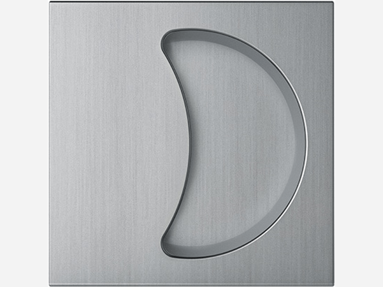 Для двери книжка на стену КВАДРО Матовый хром