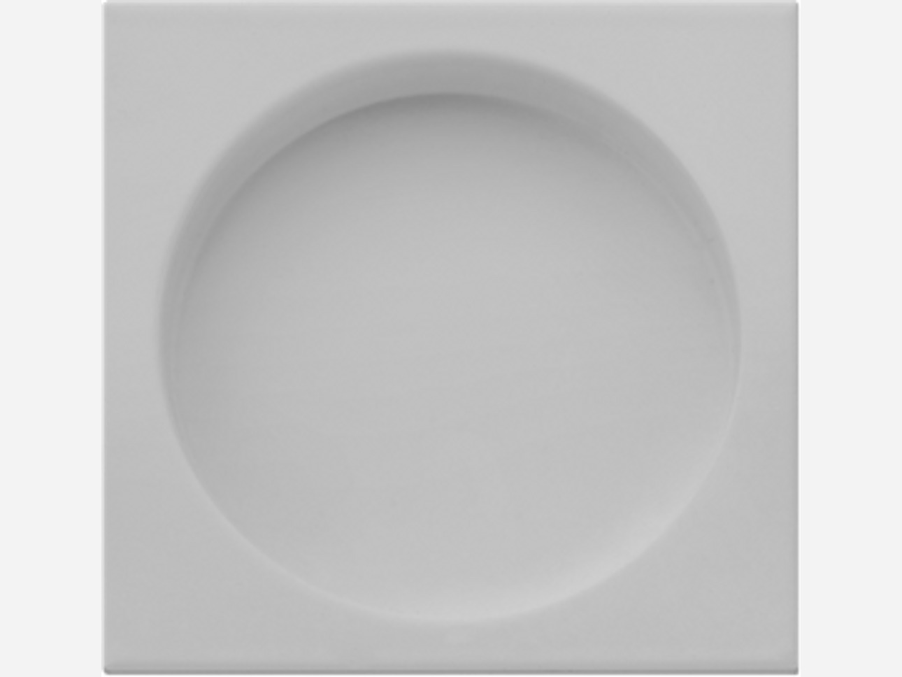 Квадрат для раздвижной двери без завертки белый