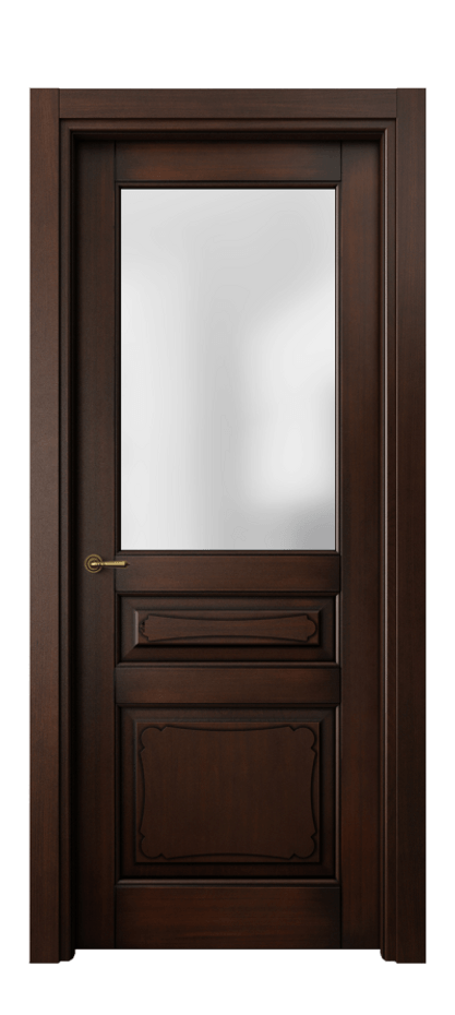 Межкомнатная дверь Toscana Elegante 6324 Бук тёмный с патиной Сатинированное стекло. Цена 111199 ₽ | Volhovec
