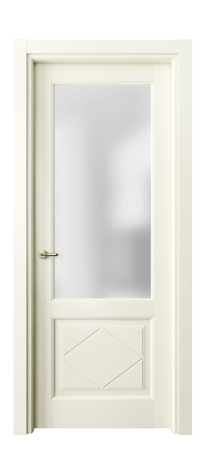 Межкомнатная дверь Toscana Rombo 6342 Бук молочно-белый Сатинированное стекло Цена 133660 сом | Volhovec
