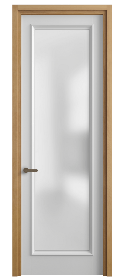 Межкомнатная дверь Charm 6702 Бук белоснежный Сатинированное стекло Цена 100399 ₽ | Volhovec