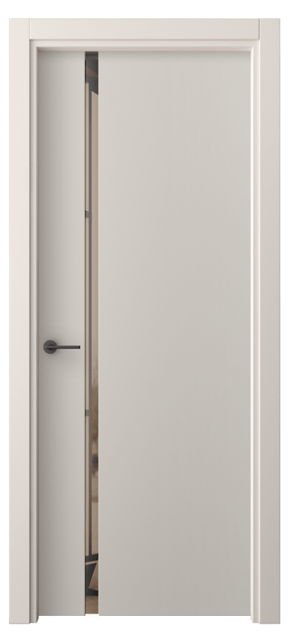 Межкомнатная дверь Фридом 4222 ПЭТ светло-серый Двустороннее бронзовое зеркало, триплекс Цена 33249 ₽ | Volhovec