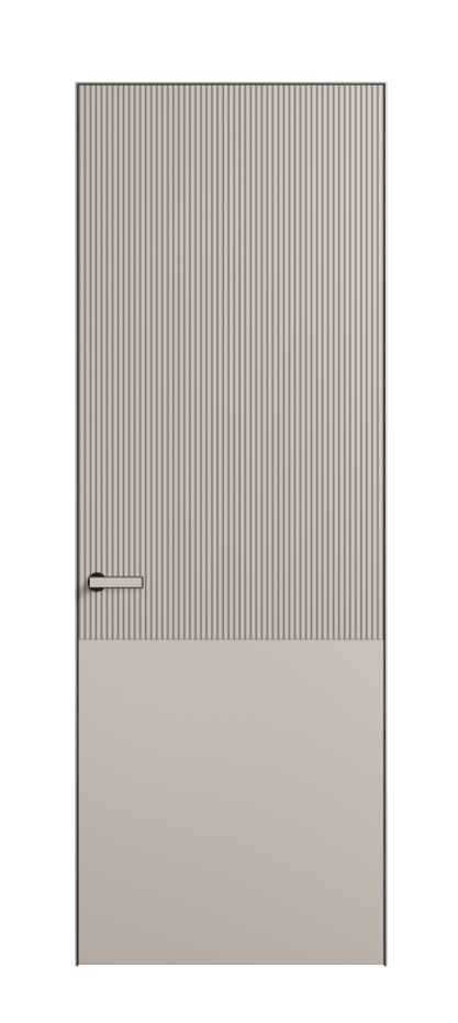 Дверь межкомнатная Velvet АКП 8205 Матовый светло-бежевый. Скрытый короб Черный Цена 73990 . Фабрика дверей Волховец 8 (800) 551 43 19 Межкомнатная дверь Velvet АКП 8205 Матовый светло-бежевый. Цена 73990 | Volhovec