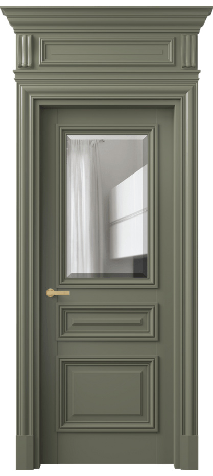 Дверь межкомнатная Антик 7304 Матовый оливковый тёмный Прозрачное стекло с фацетом КЭП + Объёмный фриз + Карниз МОТ Цена 162309 ₽ Наличники уже входят в базовый комплект. Фабрика дверей Волховец 8 (800) 551 43 19 Межкомнатная дверь Антик 7304 Матовый оливковый тёмный Прозрачное стекло с фацетом Цена 162309 ₽ | Volhovec