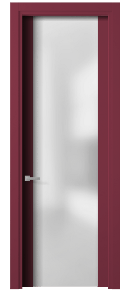 Межкомнатная дверь Planum 4114 Матовый белоснежный Сатинированное стекло Цена 57999 ₽ | Volhovec