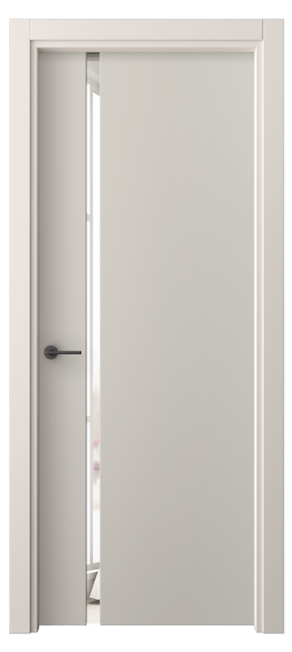 Межкомнатная дверь Фридом 4222 ПЭТ светло-серый Двустороннее зеркало, триплекс Цена 33249 ₽ | Volhovec