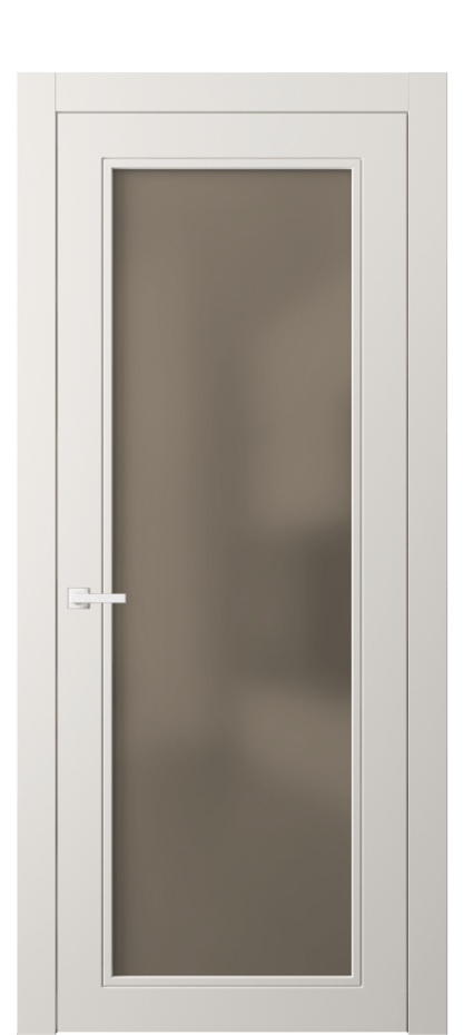 Дверь межкомнатная Нео Классик 8000 Матовый пудровый белый Сатинированное бронзовое стекло, триплекс Гладкий компланарный наличник МПБЛ Цена 74699 ₽ Наличники уже входят в базовый комплект. Фабрика дверей Волховец 8 (800) 551 43 19 Межкомнатная дверь Нео Классик 8000 Матовый пудровый белый Сатинированное бронзовое стекло, триплекс Цена 74699 ₽ | Volhovec