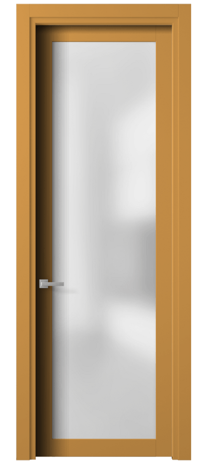 Межкомнатная дверь Планум 2102 Матовый белоснежный Сатинированное стекло Цена 54599 ₽ | Volhovec