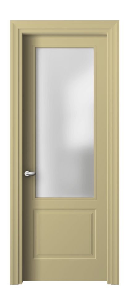 Межкомнатная дверь Esse 8552 Матовый белоснежный Сатинированное стекло Цена 77759 ₽ | Volhovec