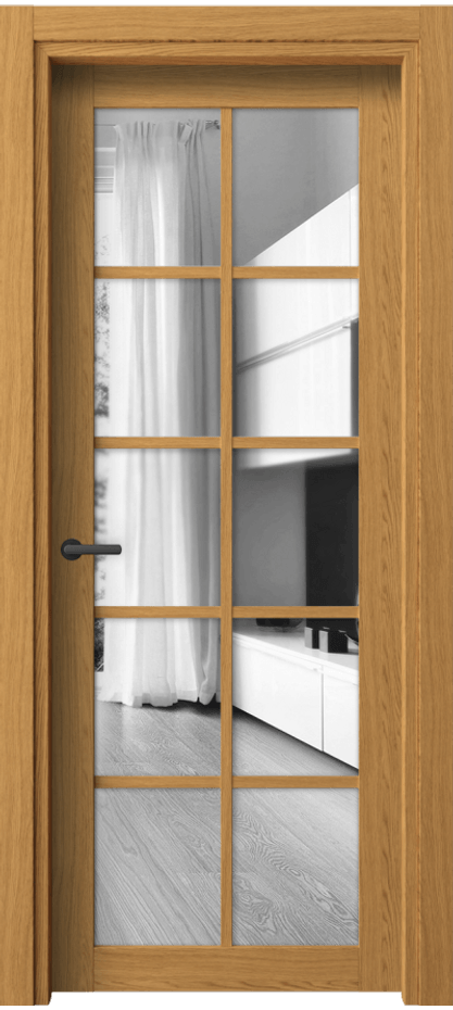 Межкомнатная дверь Neo 2106 Ванильный дуб Двустороннее зеркало, триплекс Цена 38399 ₽ | Volhovec