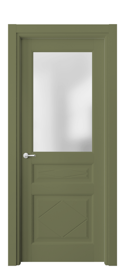 Межкомнатная дверь Toscana Rombo 6344 Бук белоснежный Сатинированное стекло Цена 180690 сом | Volhovec