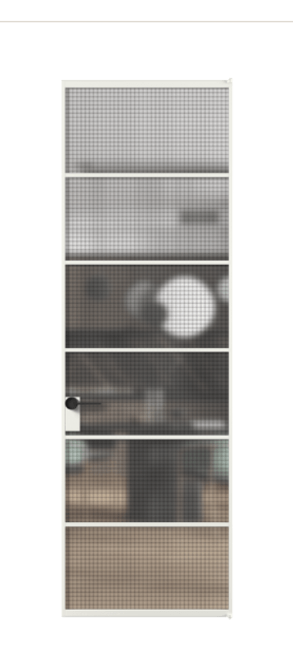 Алюминиевая дверь АЛПЛ040.04 Алюминий светло-серый Декоративное стекло с сеткой "Mesh silver", триплекс. Без короба АССР Цена 121772 Стоимость комплекта двери включает:
1. Полотно (600/650/700/750/800/850/900/950*2000-2400 мм).
2. Короб
3. Комплект фурнитуры (2 торцевые петли и магнитный замок с ответной планкой). Фабрика дверей Волховец 8 (800) 551 43 19 Алюминиевая дверь АЛПЛ040.04 Алюминий светло-серый Декоративное стекло с сеткой "Mesh silver", триплекс Цена 121772 | Volhovec