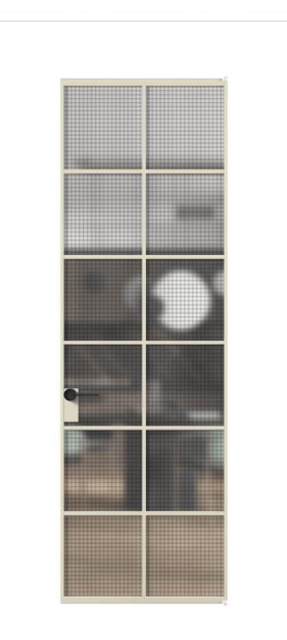 Алюминиевая дверь АЛПЛ040.05 Алюминий бежево-серый Декоративное стекло с сеткой "Mesh silver", триплекс. Без короба АБСР Цена 121772 Стоимость комплекта двери включает:
1. Полотно (600/650/700/750/800/850/900/950*2000-2400 мм).
2. Короб
3. Комплект фурнитуры (2 торцевые петли и магнитный замок с ответной планкой). Фабрика дверей Волховец 8 (800) 551 43 19 Алюминиевая дверь АЛПЛ040.05 Алюминий бежево-серый Декоративное стекло с сеткой "Mesh silver", триплекс Цена 121772 | Volhovec