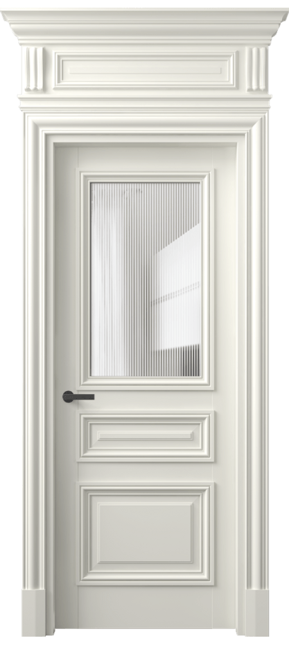 Межкомнатная дверь Antique 7304 Бук жемчуг Рифлёное стекло "Дюна", триплекс Цена 159229 ₽ | Volhovec