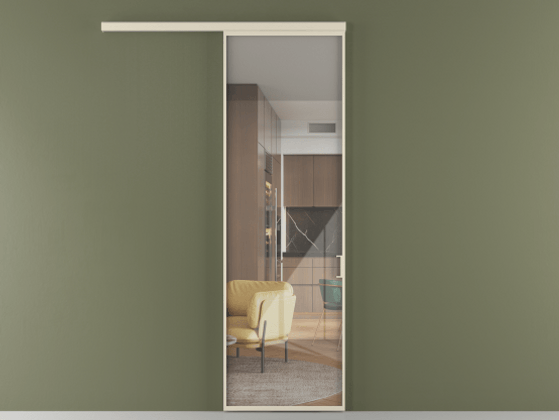 Перегородка Formato вдоль стены 1 створка АЛПР 040.01 Алюминий бежево-серый Рефлективное прозрачное стекло "Stopsol", калёное. Цена 123700 ₽ 1. Полотно (800/2100 мм)
2. Комплект установки раздвижной системы
3. Базовый комплект фурнитуры
4.Ручка RONDO
. Фабрика дверей Волховец 8 (800) 551 43 19 Перегородка Formato вдоль стены 1 створка АЛПР 040.01 Алюминий бежево-серый Рефлективное прозрачное стекло "Stopsol", калёное Цена 123700 ₽ | Volhovec