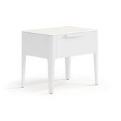 Тумба прикроватная Piega 1 ящик Матовый светло-серый