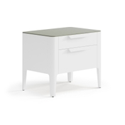 Тумба прикроватная Piega 2 ящика Матовый белоснежный