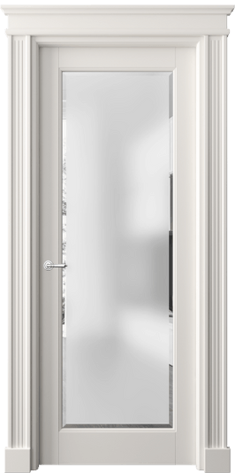 Дверь межкомнатная 6300 БПБЛ САТ-Ф. Цвет Бук пудровый белый. Материал Массив бука эмаль. Коллекция Toscana Elegante. Картинка.