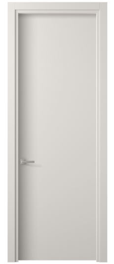 Дверь межкомнатная 0010 МПБЛ. Цвет Матовый пудровый белый. Материал Гладкая эмаль. Коллекция Planum. Картинка.