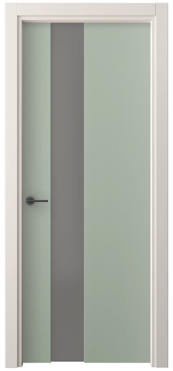 Дверь межкомнатная 4224 ПЭСО. Цвет ПЭТ светло-оливковый. Материал ПЭТ. Коллекция Freedom. Картинка.