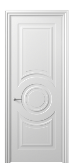 Дверь межкомнатная 8461 МБЛ. Цвет Матовый белоснежный. Материал Гладкая эмаль. Коллекция Mascot. Картинка.