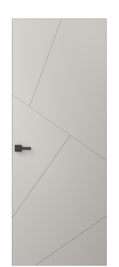 Дверь межкомнатная АКП 8058 МОС Матовый облачно-серый. Цвет Матовый облачно-серый. Материал Гладкая эмаль. Коллекция Linea. Картинка.