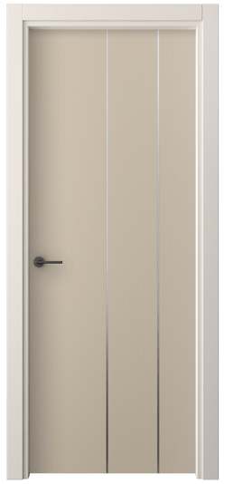 Дверь межкомнатная 4205 ПЭСК. Цвет ПЭТ серо-коричневый . Материал ПЭТ. Коллекция Freedom. Картинка.