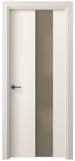 Дверь межкомнатная 4226 ПЭКБ БР САТ. Цвет ПЭТ кремово-белый. Материал ПЭТ. Коллекция Freedom. Картинка.