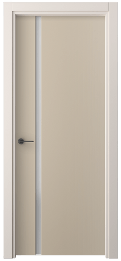 Дверь межкомнатная 4222 ПЭСК САТ. Цвет ПЭТ серо-коричневый . Материал ПЭТ. Коллекция Freedom. Картинка.