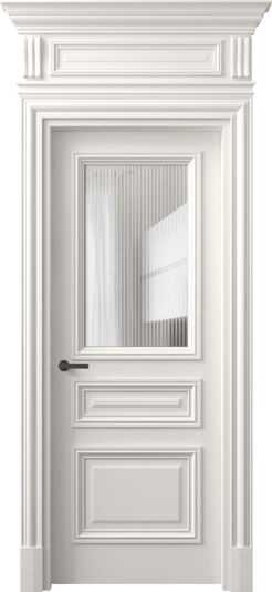 Дверь межкомнатная 7304 БПБЛ MORU. Цвет Бук пудровый белый. Материал Массив бука эмаль. Коллекция Antique. Картинка.