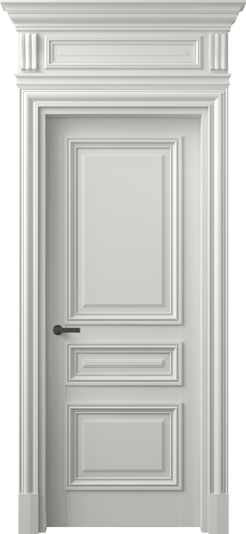 Дверь межкомнатная 7305 МСР . Цвет Матовый серый. Материал Гладкая эмаль. Коллекция Антик. Картинка.
