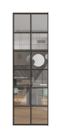 Межкомнатная дверь АЛПЛ040.05 ААН Алюминий антрацит Stopsol Clear прозрачное. Цвет Алюминий антрацит. Материал Алюминий в эмали. Коллекция Formato. Фото. Дверь межкомнатная АЛПЛ040.05 ААН Алюминий антрацит Stopsol Clear прозрачное. Цвет Алюминий антрацит. Материал Алюминий в эмали. Коллекция Formato. Картинка.