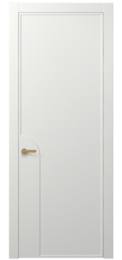 Дверь межкомнатная АКП 8605 МССР. Цвет Матовый светло-серый. Материал Гладкая эмаль. Коллекция Фрэйм. Картинка.