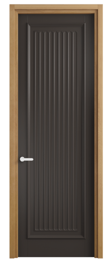 Дверь межкомнатная 6701 МАН . Цвет Матовый антрацит. Материал Гладкая эмаль. Коллекция Шарм. Картинка.