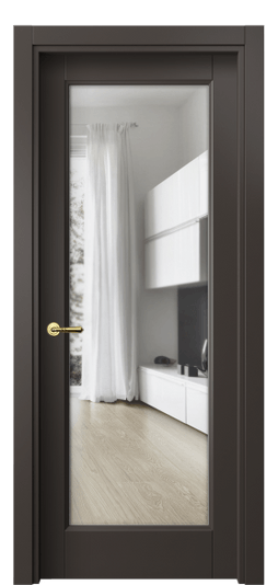 Межкомнатная дверь 1402 МАН Прозрачное стекло. Цвет Матовый антрацит. Материал Гладкая эмаль. Коллекция Галант. Фото. Дверь межкомнатная 1402 МАН Прозрачное стекло. Цвет Матовый антрацит. Материал Гладкая эмаль. Коллекция Галант. Картинка.