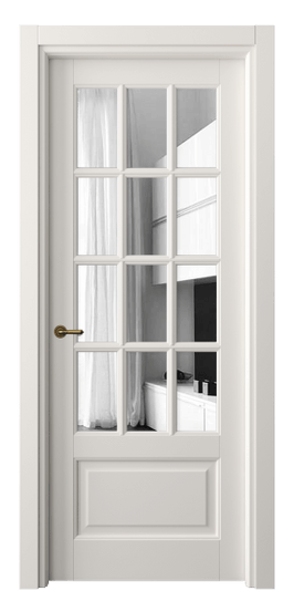 Межкомнатная дверь 6313 МПБЛ ЗЕР. Цвет Матовый пудровый белый. Материал Гладкая эмаль. Коллекция Тоскана Грильято. Фото. Дверь межкомнатная 6313 МПБЛ ЗЕР. Цвет Матовый пудровый белый. Материал Гладкая эмаль. Коллекция Тоскана Грильято. Картинка.