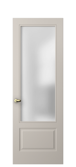 Дверь межкомнатная 8542 МСБЖ САТ. Цвет Матовый светло-бежевый. Материал Гладкая эмаль. Коллекция Esse. Картинка.