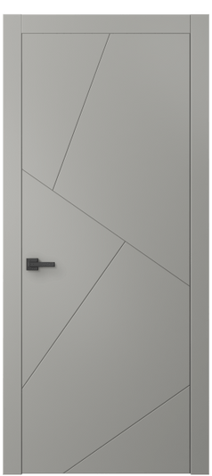 Дверь межкомнатная 8058 МНСР. Цвет Матовый нейтральный серый. Материал Гладкая эмаль. Коллекция Linea. Картинка.