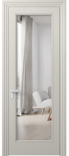 Межкомнатная дверь 8300 МОС Двустороннее зеркало. Цвет Матовый облачно-серый. Материал Гладкая эмаль. Коллекция Rocca. Фото. Дверь межкомнатная 8300 МОС Двустороннее зеркало. Цвет Матовый облачно-серый. Материал Гладкая эмаль. Коллекция Rocca. Картинка.