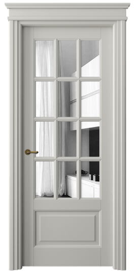 Дверь межкомнатная 6313 БТСР ЗЕР. Цвет Бук тёплый серый. Материал Массив бука эмаль. Коллекция Toscana Grigliato. Картинка.