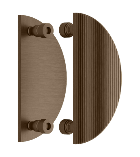 Ручки для дверей Ручка дверная Элеонора Курво. Цвет Матовая бронза. Коллекция Элеонора Курво. Картинка.