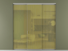 Перегородка Formato внутри проёма 3 створки