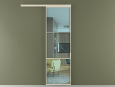 Перегородка Formato вдоль стены 1 створка